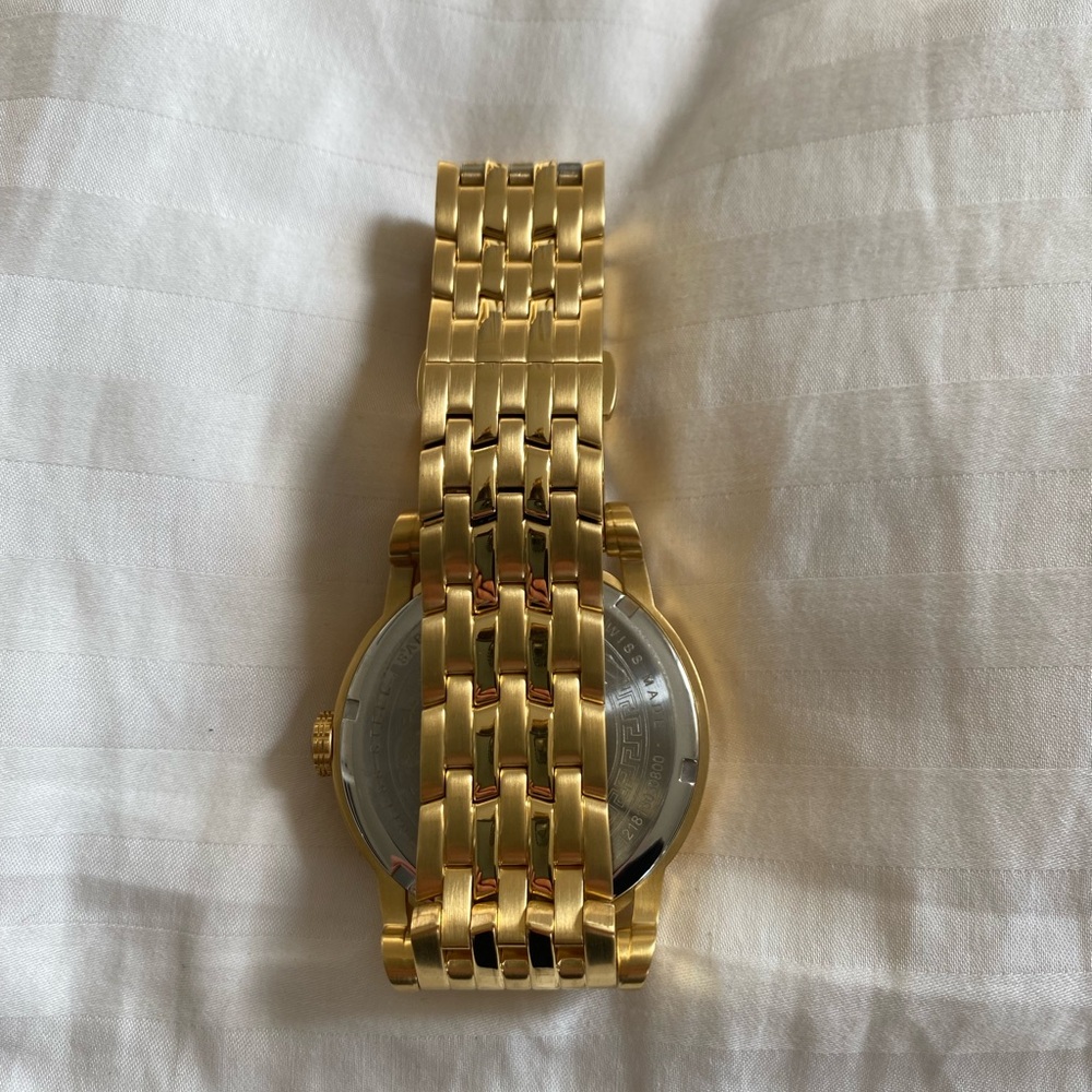 Versace Palazzo Empire black gold Stainless Steel Men's Watch NEW - Picture 11 of 12